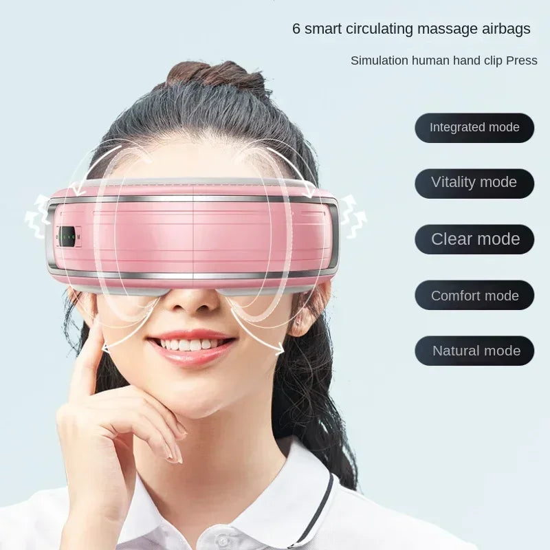 Hot Compress Eye Therapy Massager- Dark Circle Relief Smart Eye Care Device and Wellness Enhancer for Eye Relaxation and Comfort