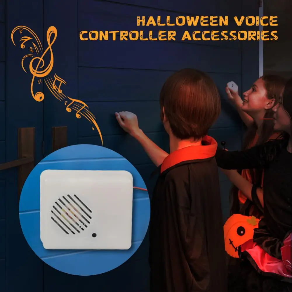 Sound Sensor Halloween Scream Speaker Horror Screaming Tricky Voice-activated Props Scary Sound Sensor For Party Decoration