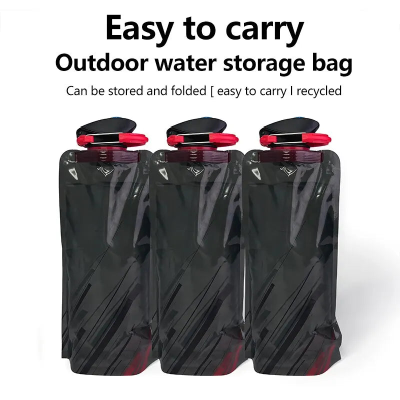 Portable Ultralight Foldable Water Bag Duckbill Folding Sports Outdoor Fitness Cycling Portable Storage Large Capacity Wate Bag