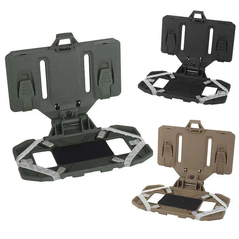 Tactical MOLLE Folding Navigation Board CS Military Airsoft Map Case Admin Panel Mobile Phone Holder for Screen Size 4.7-6.7in