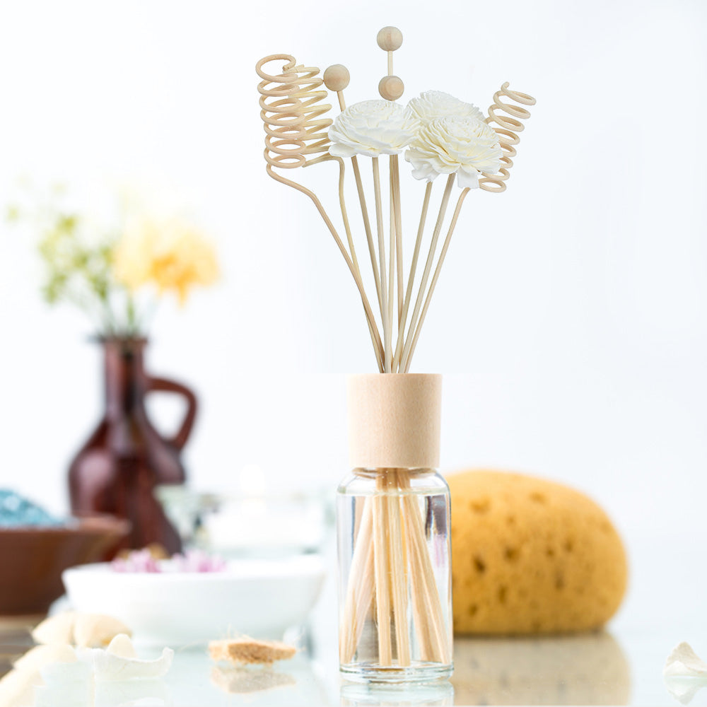 NEW 6PCS/8PCS/9PCS Artificial Flower Rattan Reed Fragrance Aroma Diffuser Refill Stick DIY Floral