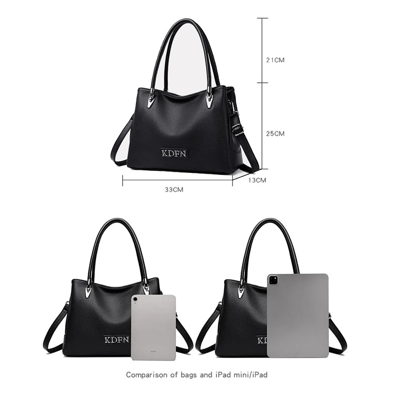 Elegant Multi-Functional Shoulder Bag with Large Capacity