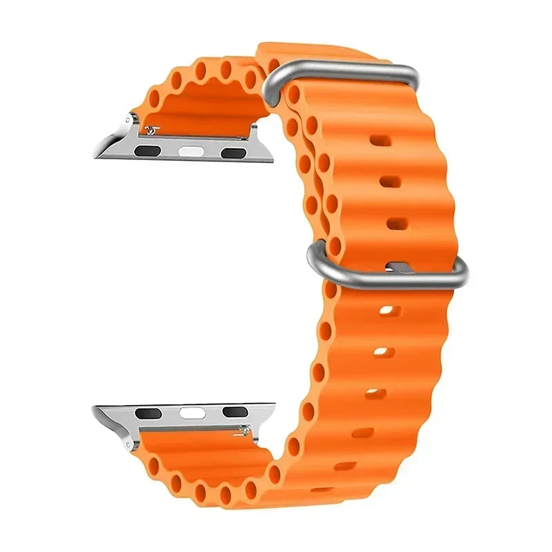 Strap For Apple watch ultra band 49mm 44mm 45mm 41mm 40mm 38mm 44 45 mm 1:1 Original Ocean belt iWatch series 9 8 7 se bands