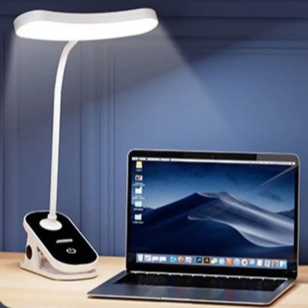 Portable 30 LED Book Lamp USB Rechargeable 3 Colors Night Light with Clip Brightness Adjustable Reading Desk Lamp Clip-On Table