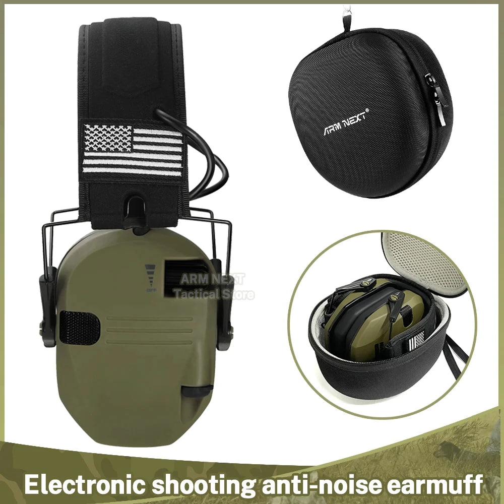 Outdoor Sport Shooting Earmuffs Electronic Noise Cancelling Earmuff Shooting Safety Protective Foldable Headset