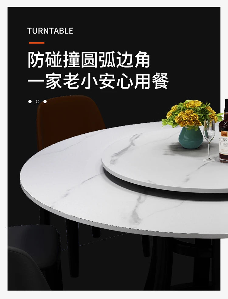 Design Round Dining Tables Grey Minimalist Nordic Marble Center Table Simple Modern Mesas De Jantar Kitchen Furniture HD50CZ