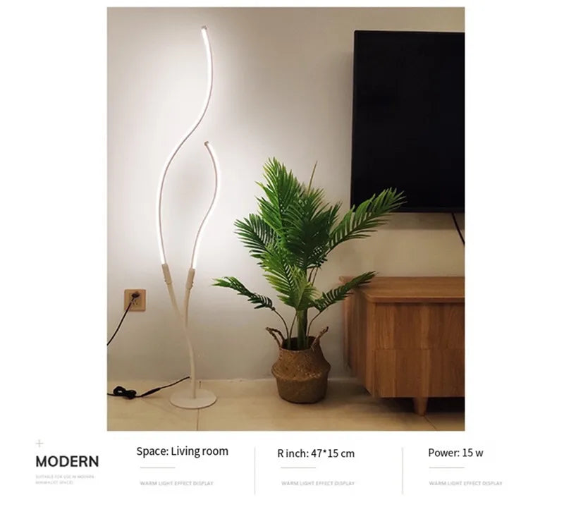 Modern LED Creative Branches Modeling Floor Lamp For Living Room Bedroom Indoor Home Decoration Fashion Light Luster Fixtures