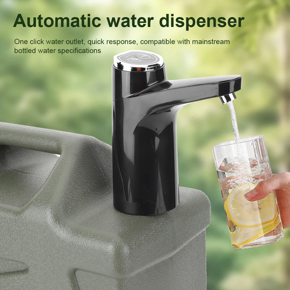 11L/12L Large Water Tank Outdoor Water Bin with Faucet & USB Rechargeable Electric Water Pump Water Tank for Camping Fishing