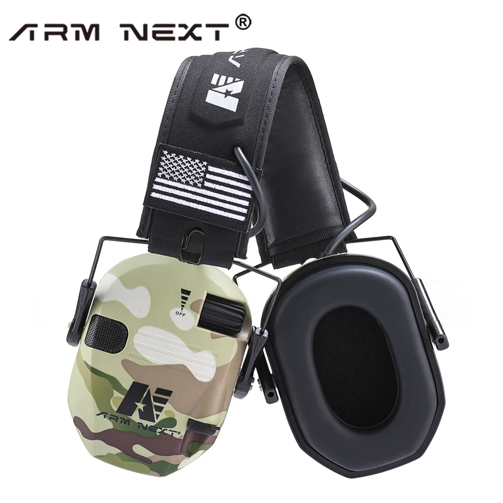 D20 Electronic Shooting Earmuffs Tactical Sound Amplification Headset Ear Protection Anti-noise Ear Muff Outdoor Sports