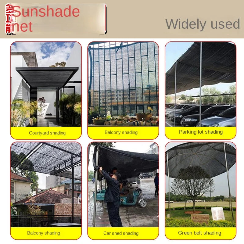 Green grass roof, glass windows of rural factories, shading in summer, netting vegetables, black netting, sunscreen netting