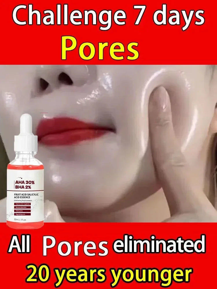 Pore Shrinking Serum Repairs Large Pores Salicylic Acid Face Serum Anti-wrinkle Facial Serum Oil Control Whitening Skin Care