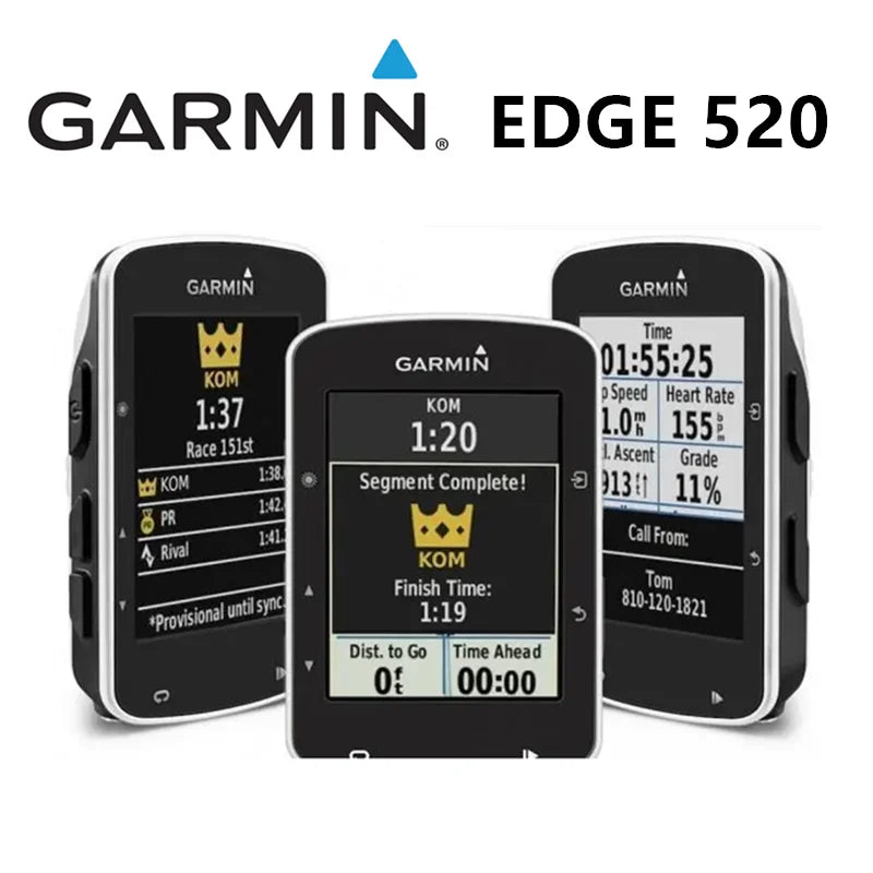 Garmin EDGE 520 Bicycle Riding GPS Wireless Code Table Supports Multiple Languages Russian Portuguese Spanish 90% New Original