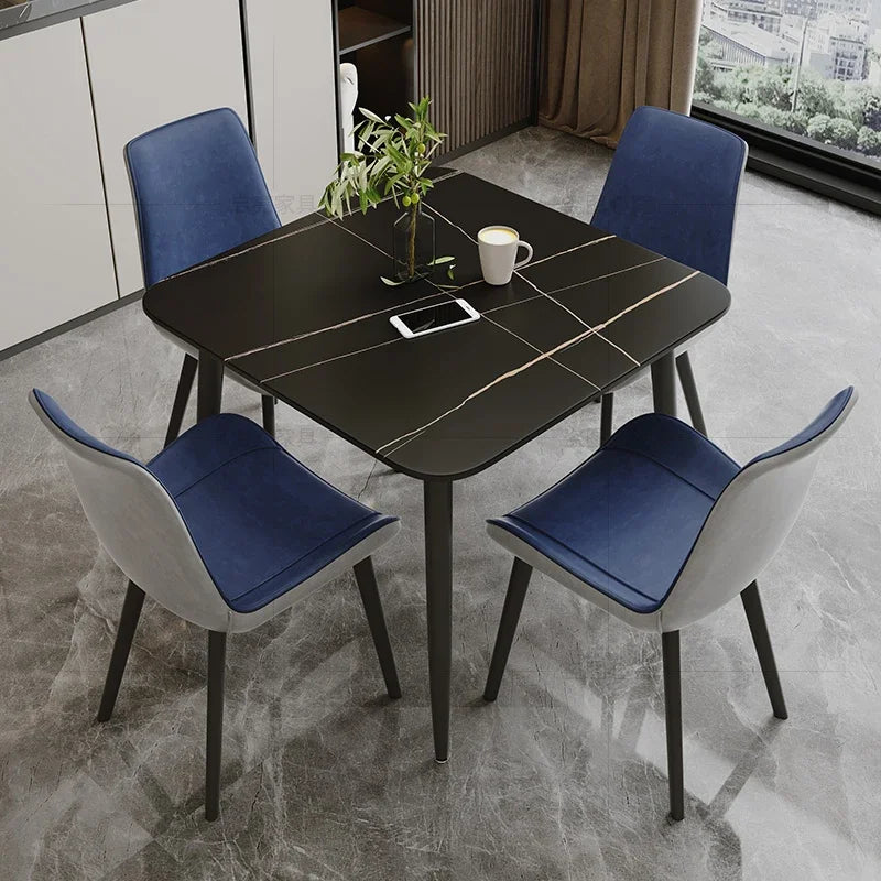 Minimalist Nordic Kitchen Table Design Slate Study Retro Dining Tables Modern Coffee Mesas De Jantar Small Furniture HD50CZ