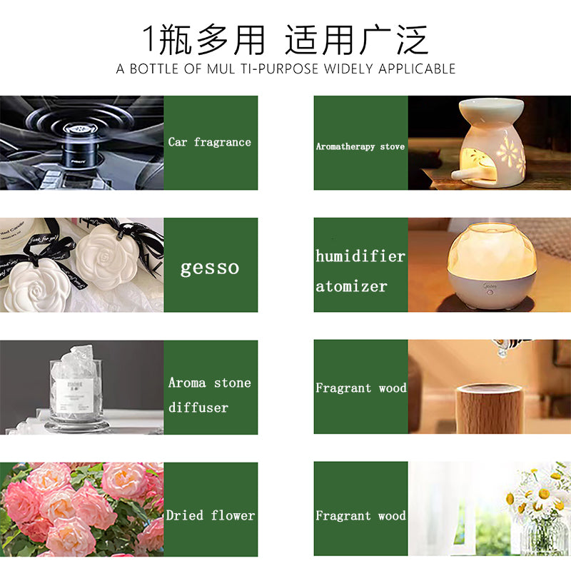 10ML Pure Plant Aromatherapy Massage Oil Bedroom Long-lasting Incense Humidifier Diffuser Candle Make Air Freshener DIY Perfume