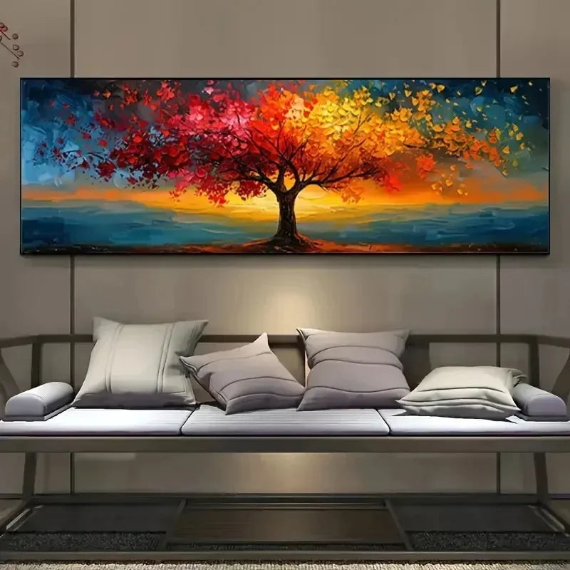 Modern Landscape Canvas Print – Unframed Wall Art