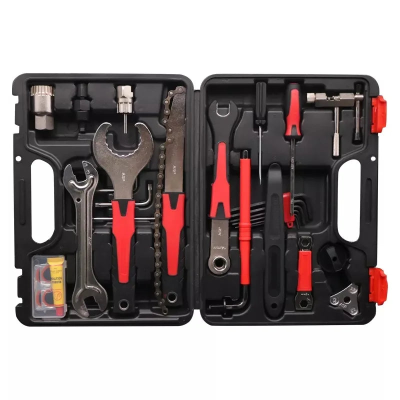 Mountain Bike Tool Box Bicycle 18 In 1 Kit Repair Spoke Wrench Tool Kit Road Bicycle Multi-Function Repair Kit Bike Repair Tool