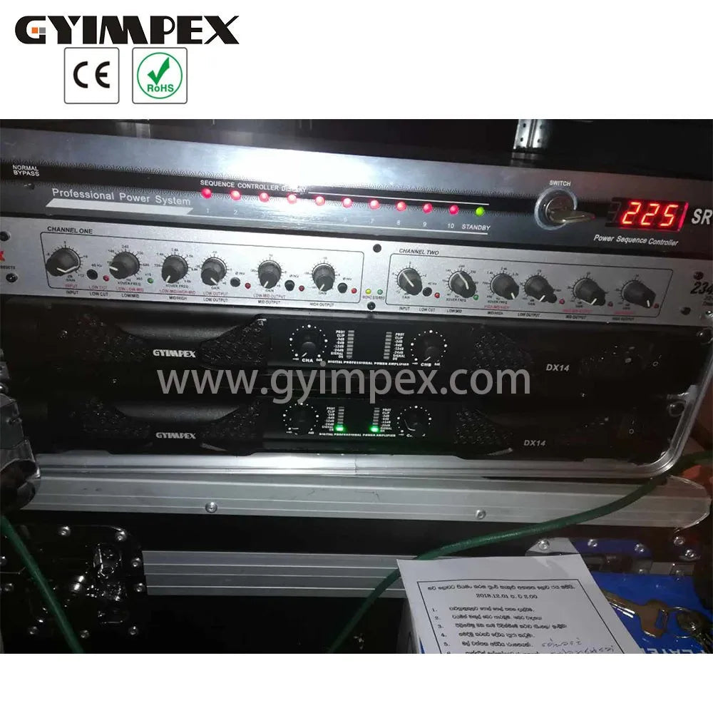 top quality china FP10Q High Powered  Amplifiers Digital Stereo FP Amplifier 1300W for line array speaker