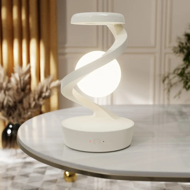 Rotating Moon Desk Lamp With Phone Wireless Charging Sensor Control Table Lamps Decorative Desktop Lamp Small Night Lamp