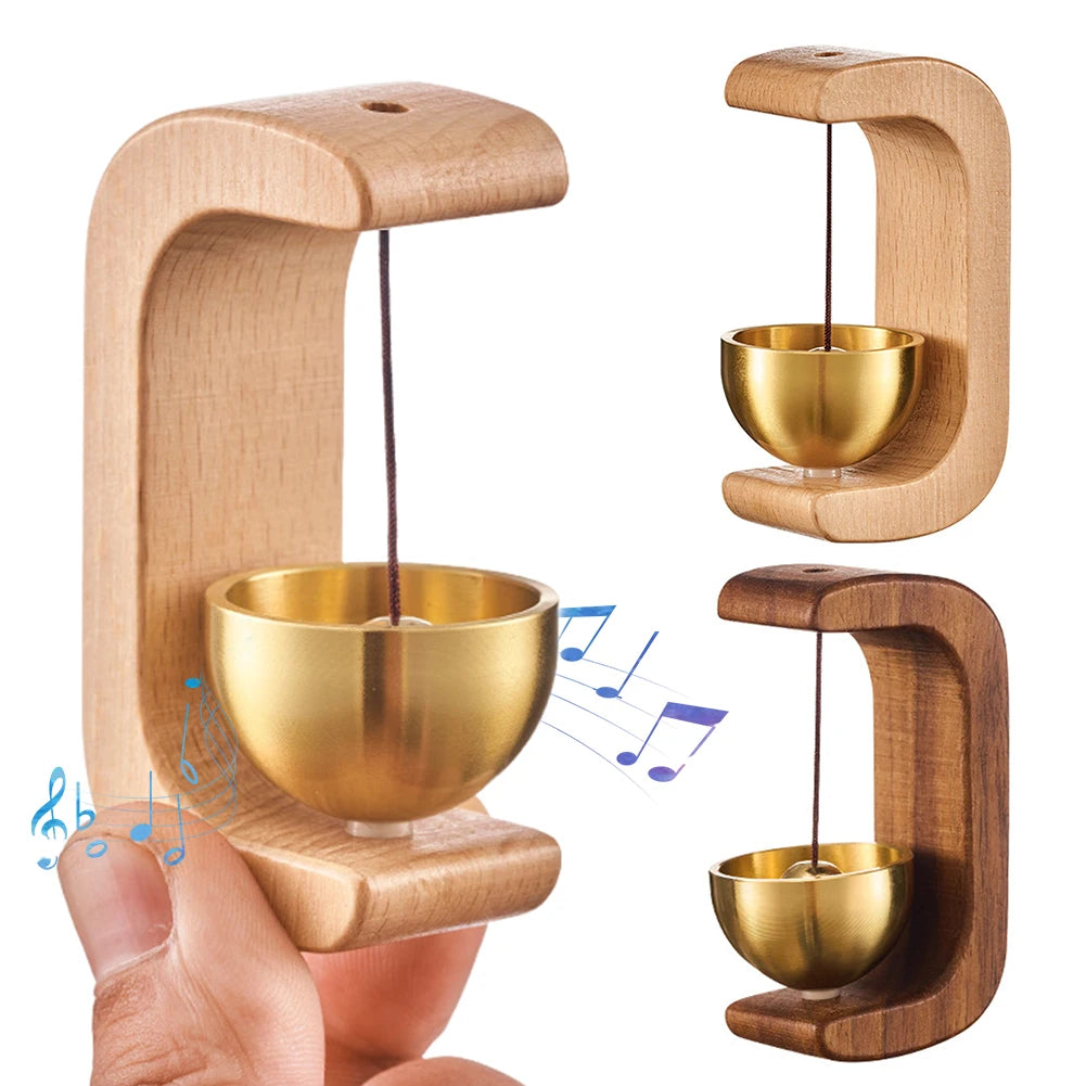 Magnetic Wooden Wind Chime Doorbell – Entry Reminder Bell