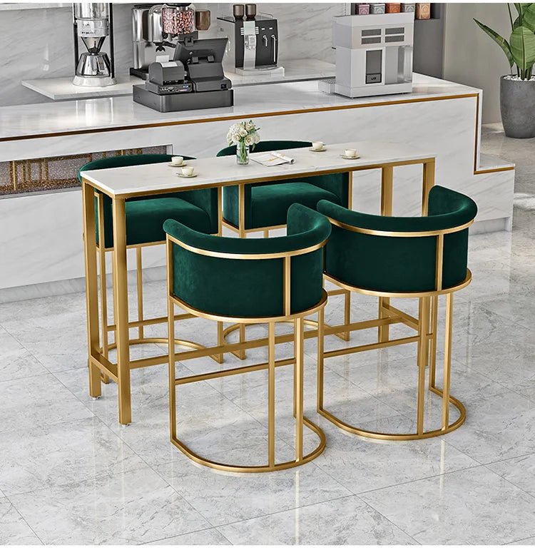 Nordic Garden Bar Stools Reception Desks Modern High Luxury Furniture Manicure Minimalist Cadeira Bar Furniture Counter TD50DC