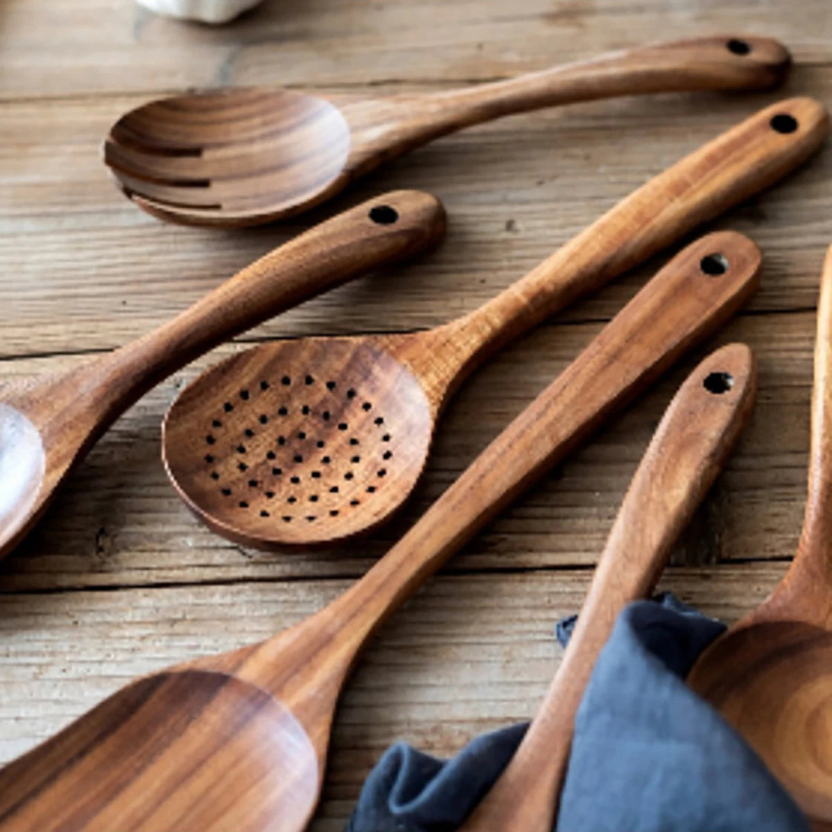 Wooden Cooking Tool Set – Eco-Friendly & Stylish Kitchen Essentials