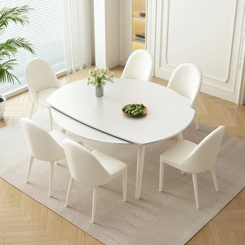 Design Folding Dining Table Extendable White Nordic Slate Center Table Modern Simple Mesas De Comedor Kitchen Furniture HD50CZ