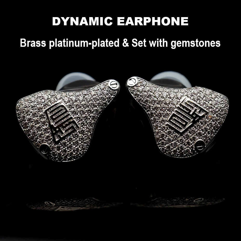 HiFi Dynamic Earphone in-ear Monitor Headphone Luxury Moving-coil Earphones 0.78mm Detachable Cable Earbuds DIY Wired Headsets