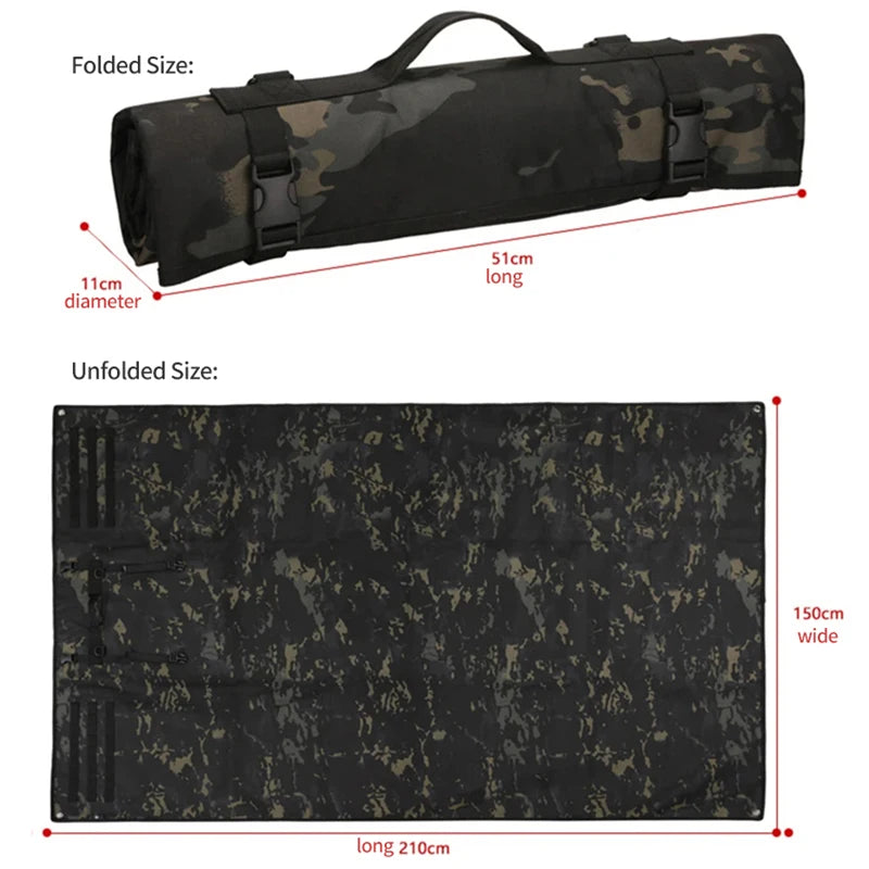 Outdoor Non-slip Shooting Training Mat Double-sided Waterproof Portable Multifunction Camping Pad Tactical Shooting Training Mat