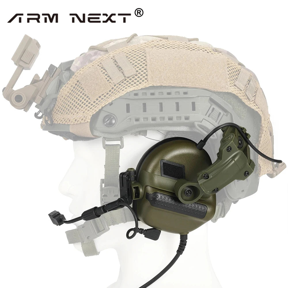 Tactical Headset Picking Noise-Cancelling Headset for Military Headset Sound amplification Radio PTT Adapter Mobile Headphone