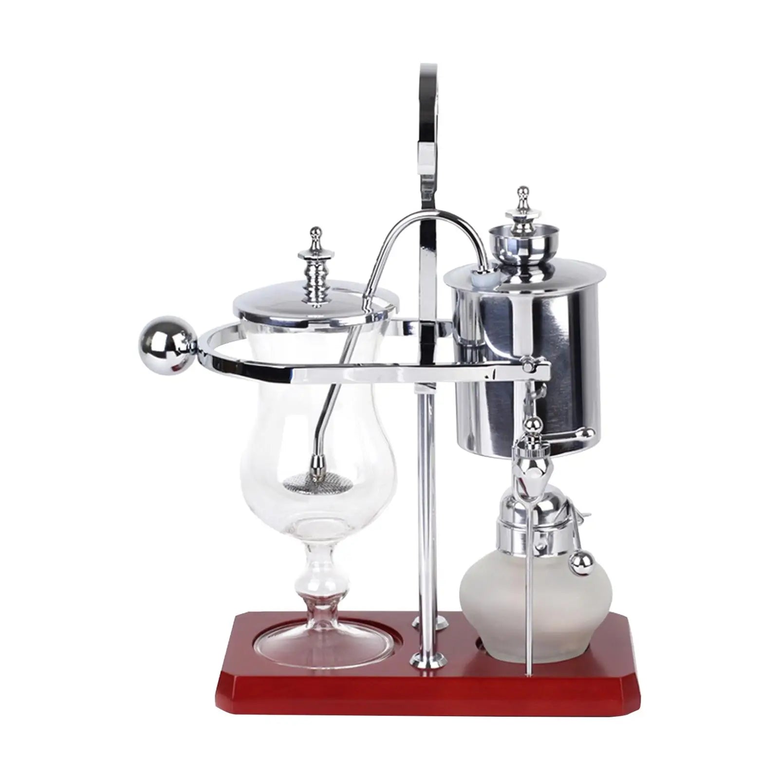 Belgium Brewing Machine Luxury Tabletop Classic Coffee Enthusiasts Vintage Siphon Coffee Maker for Bar Hotel Camping Office Home