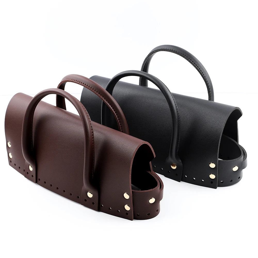 Luxury DIY Bag Kit Sewing Handbag Shoulder Bag Strap Handmade PU Leather Messenger Bag Set With Bag Bottoms Accessories