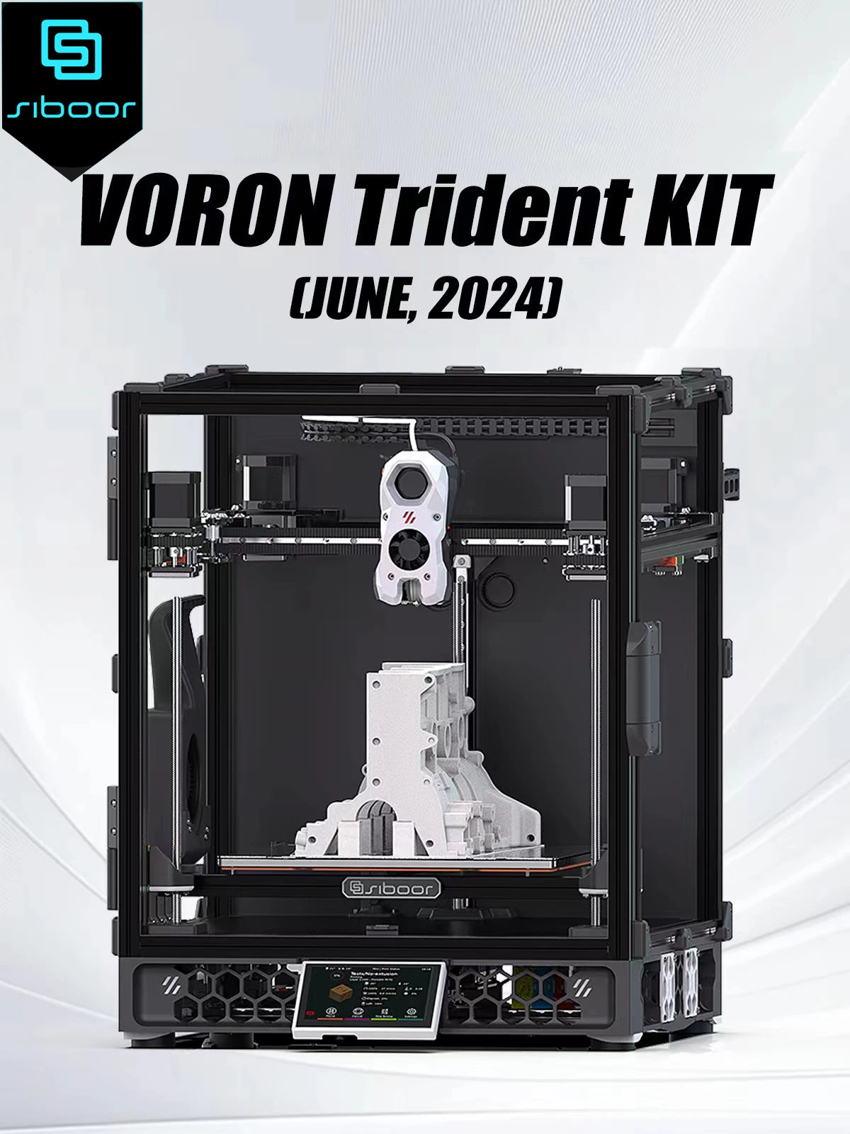 Voron Trident SIBOOR [June,2024] CNC Metal Structure 4AWD CoreXY 3D Printer Upgraded Stealthburner DIY 3D Printer Full Kits