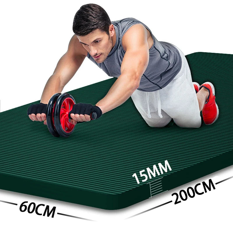 2Meter Longer Yoga Mat Super Large Lengthened Yoga Mat Men's Special High Quality Fitness  Pilates Exercise Healthy Fitness Mat