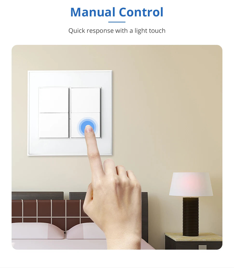 Zemismart Tuya Zigbee Smart 1 2 3 4 6 Gangs Light Switch Brazilian Wall Interrupter Alexa Google Home Smart Life App Control