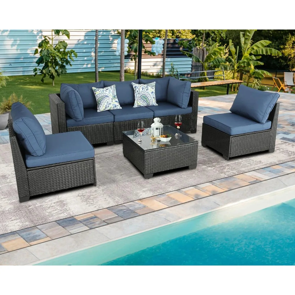 Outdoor Furniture Patio Furniture Sets Conversation Sets Balcony Furniture Outdoor Sectional for Outdoor Indoor Backyard