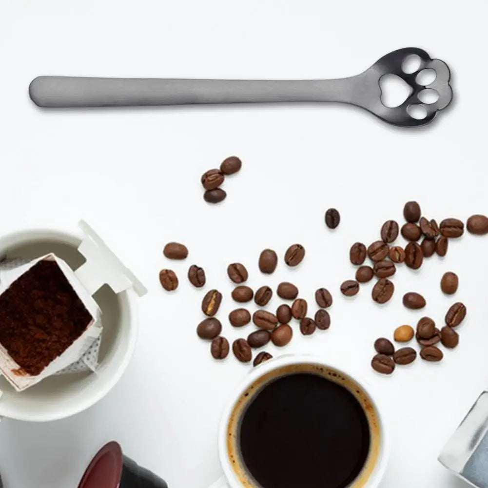 Safe Stainless Steel Utensil Stainless Steel Cat Claw Coffee Spoons Cute Paw Design for Tea Coffee Ice Cream for Desserts