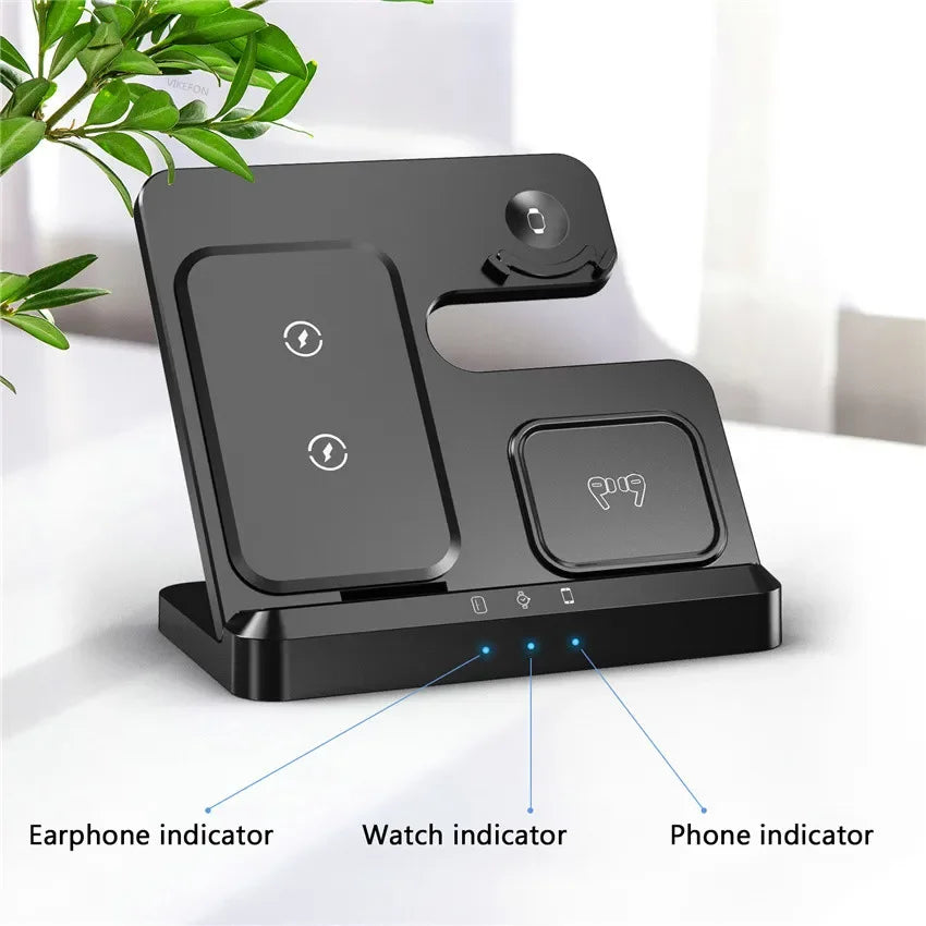 100W 3 in 1 Wireless Charger Stand For Samsung Fold 4 3 S22 Untra Galaxy Watch 5 4 3 Active 2/1 Buds Fast Charging Dock Station