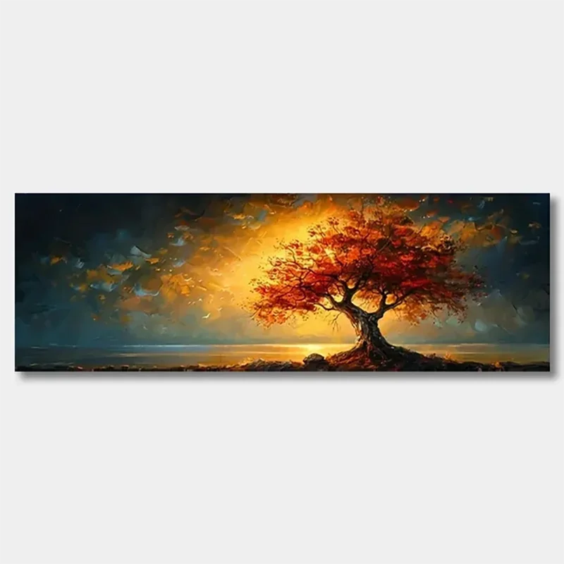 Modern Landscape Canvas Print – Unframed Wall Art