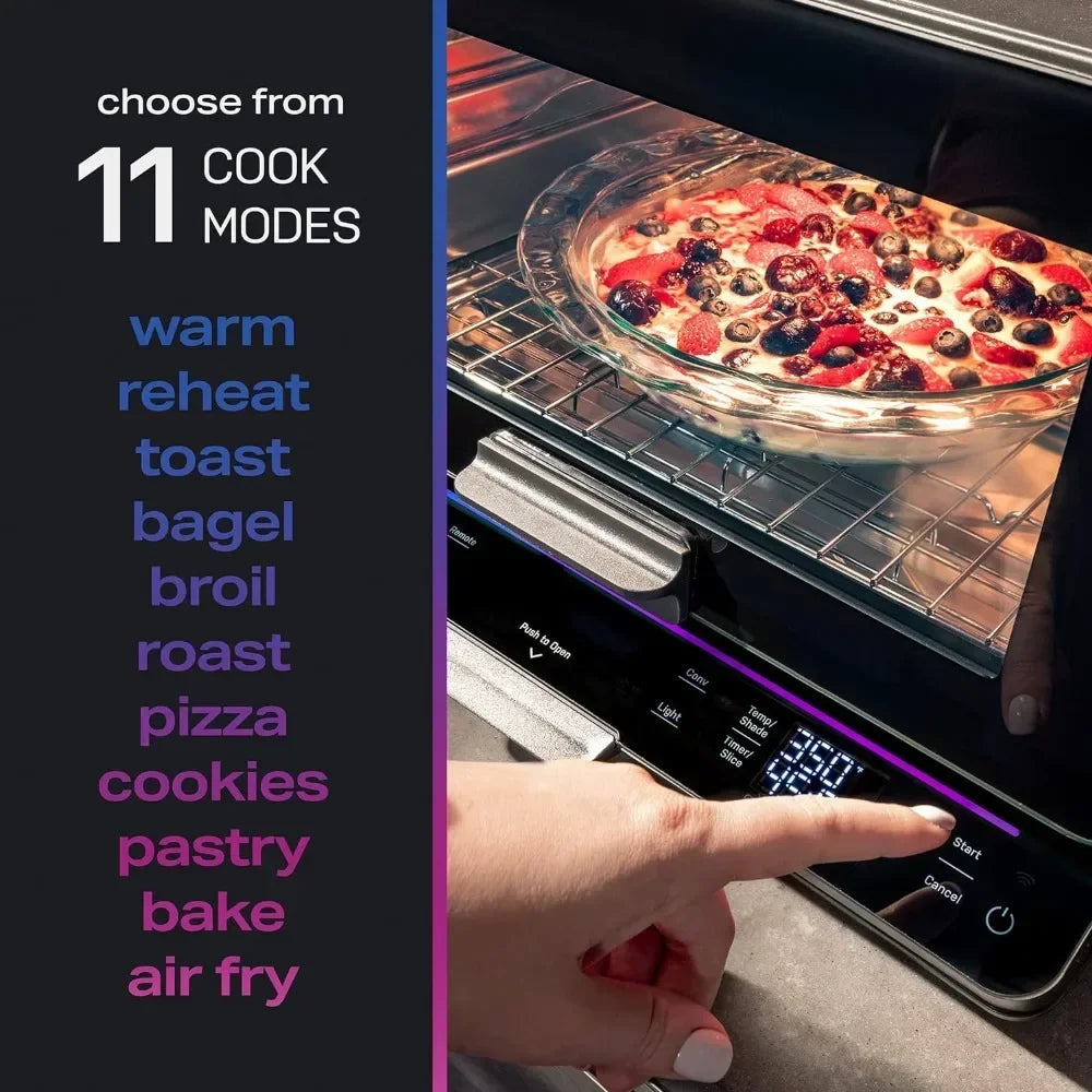 GE Profile Smart Oven with No Preheat ӏ 11-in-1 Countertop Oven ӏ Large-Capacity Countertop Oven ӏ Black