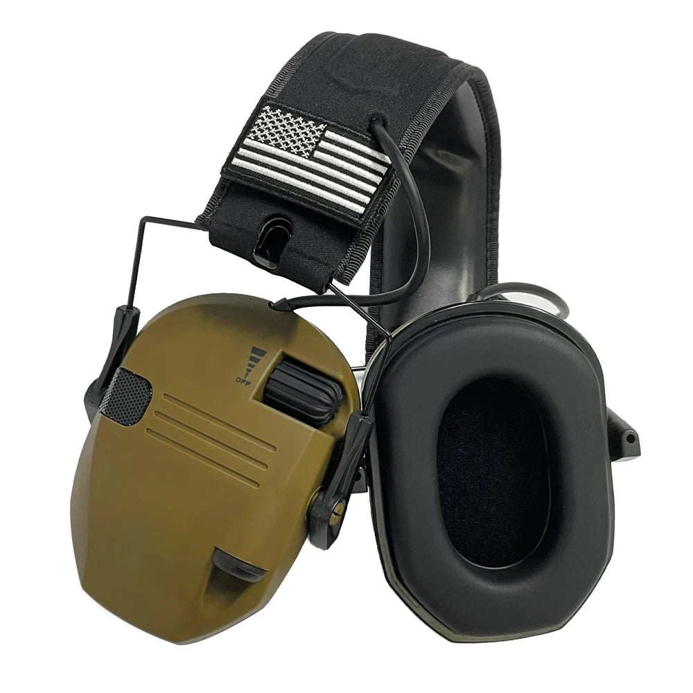 Shooting Hearing Protection Electronic Tactical Headset Noise Cancelling Active Hunting Earmuffs NRR23dB