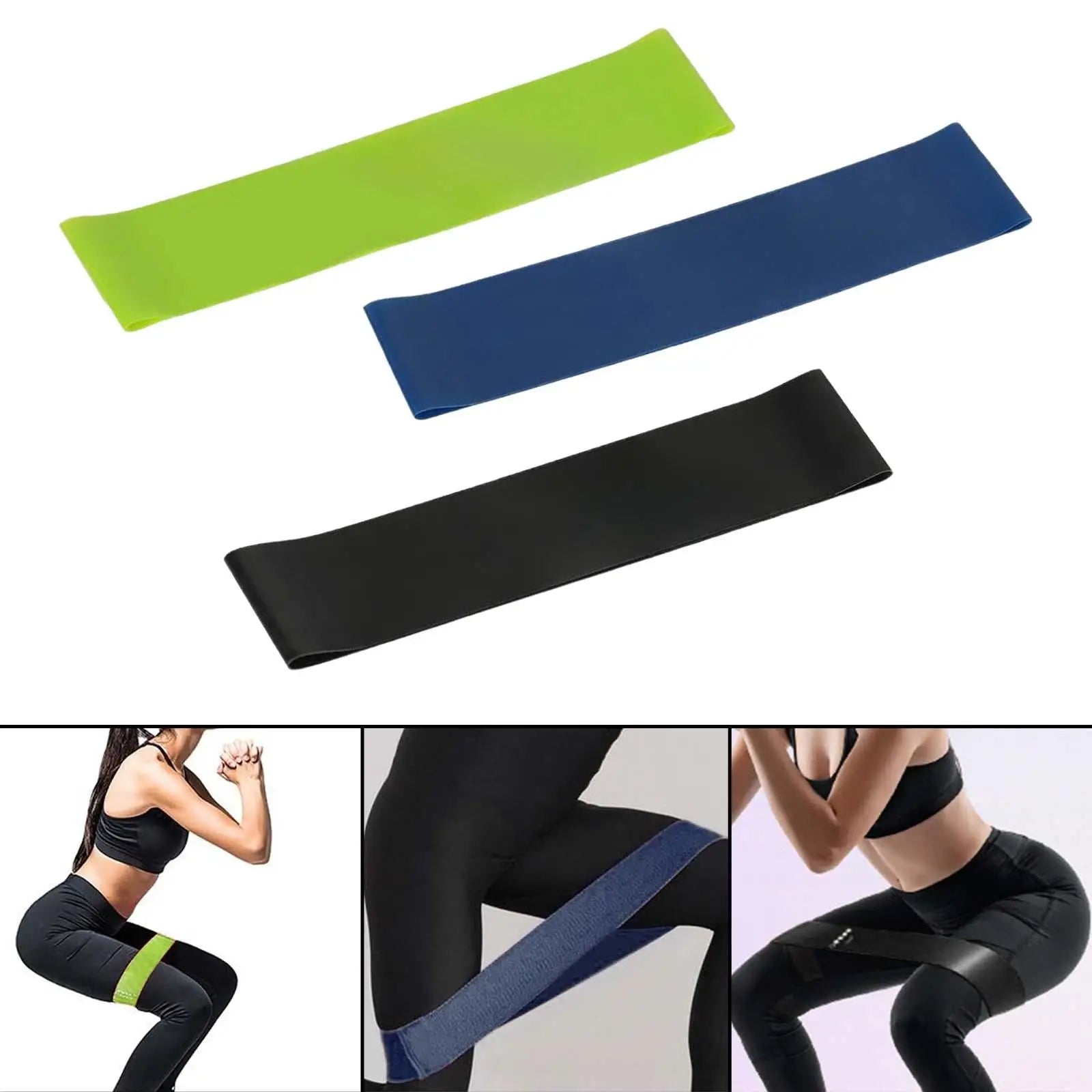 Hip Resistance Band Non Slip Exercise Band for Gym Powerlifting Working Out