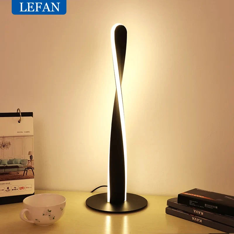 Modern LED decor Aluminum Floor Lamp for Living Room Bedroom Remote Dimming Acrylic Spiral Shape indoor Stand lighting