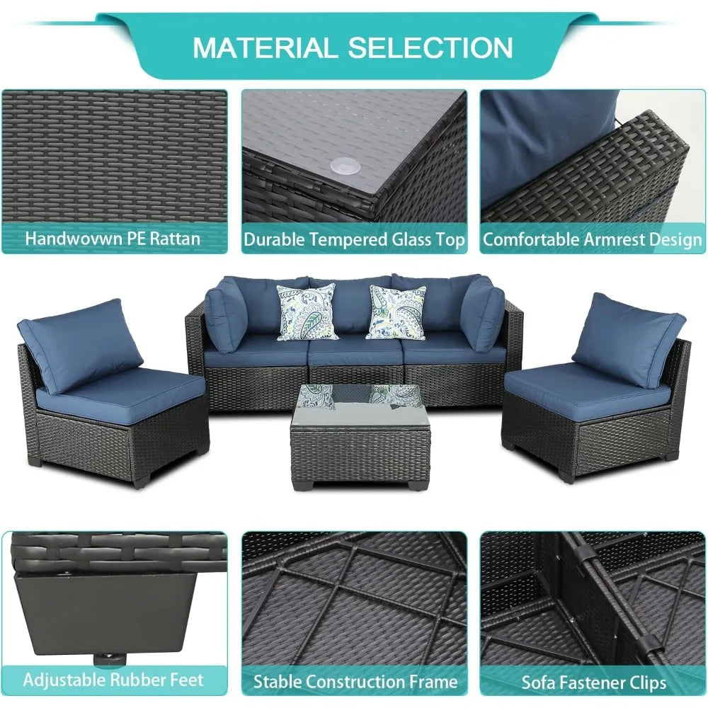 Outdoor Furniture Patio Furniture Sets Conversation Sets Balcony Furniture Outdoor Sectional for Outdoor Indoor Backyard