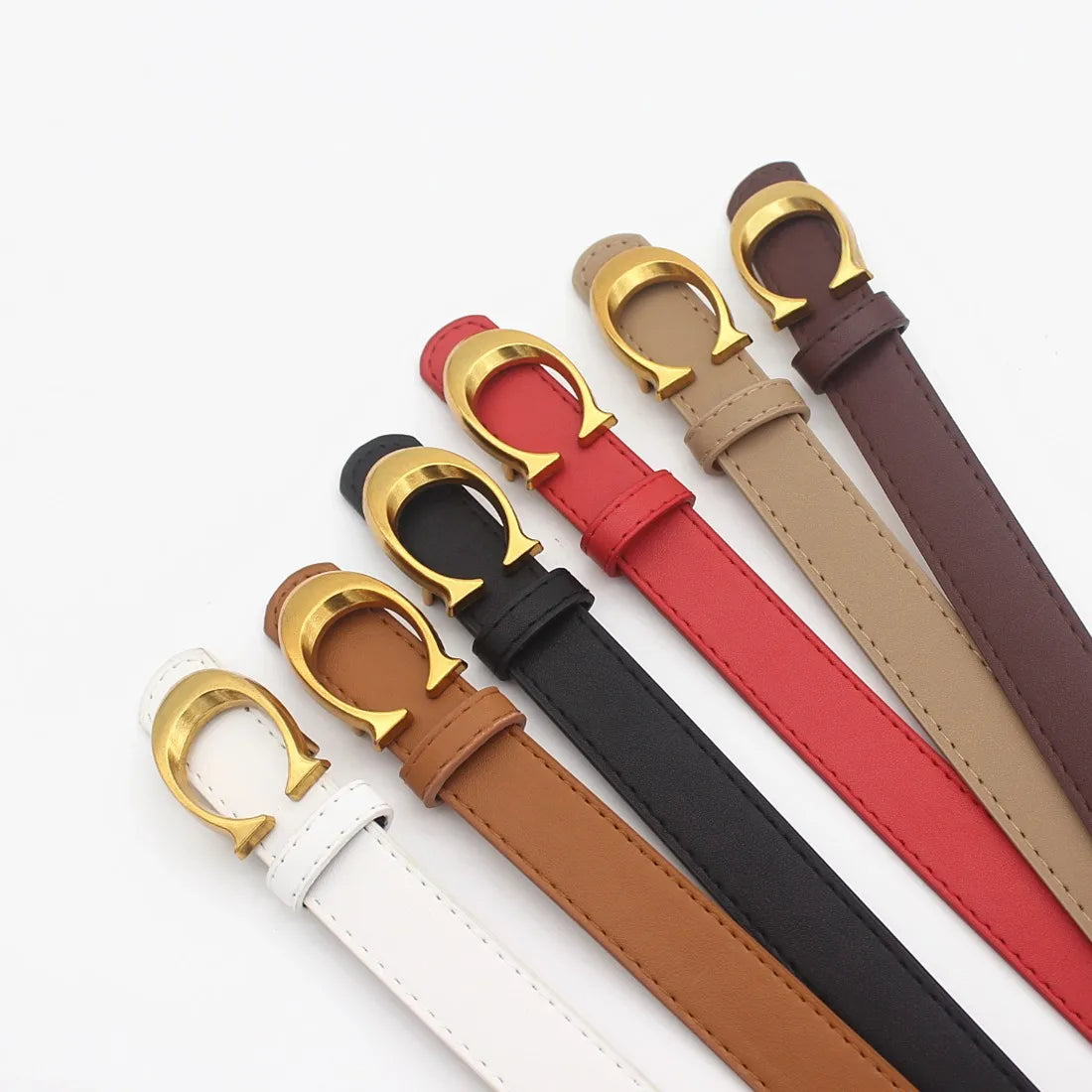 Elegant Women's PU Leather Belt – Stylish &amp; Versatile