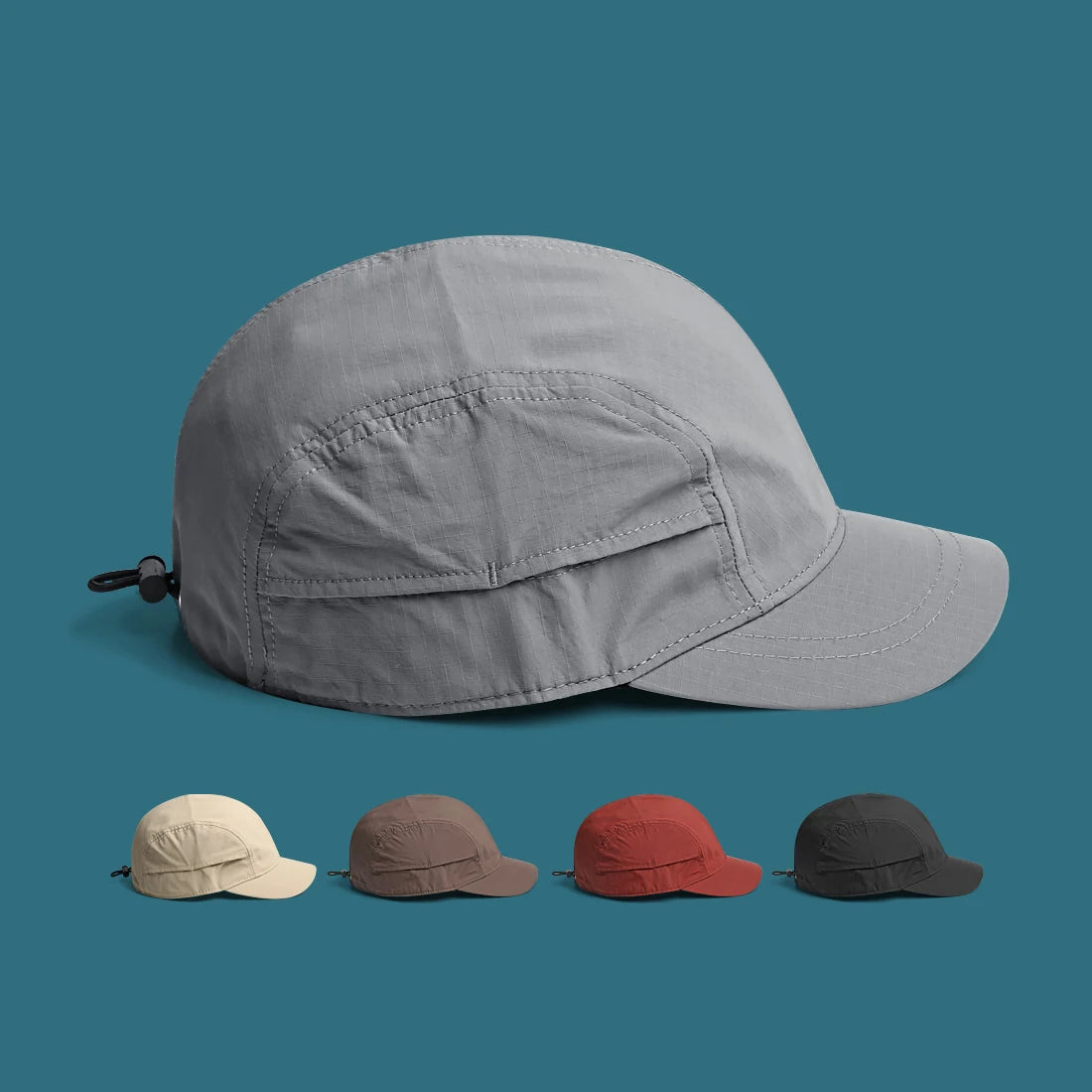 Japanese Thin Summer Outdoor Sunscreen Quick-drying Baseball Cap Men's Short Solid Color Light Board Baseball Cap