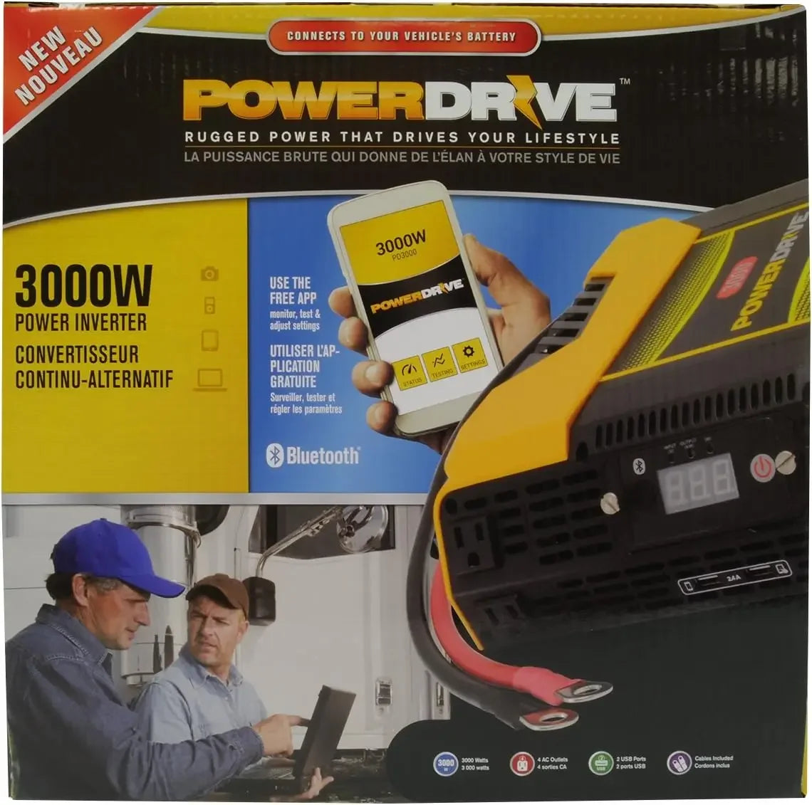 3000 Watt Power Inverter Features Bluetooth(R) Wireless Technology