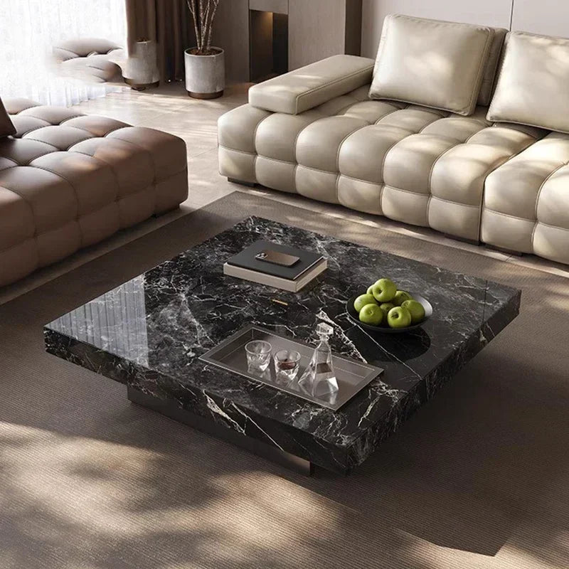 Minimalist Luxury Rock Slab Coffee Table