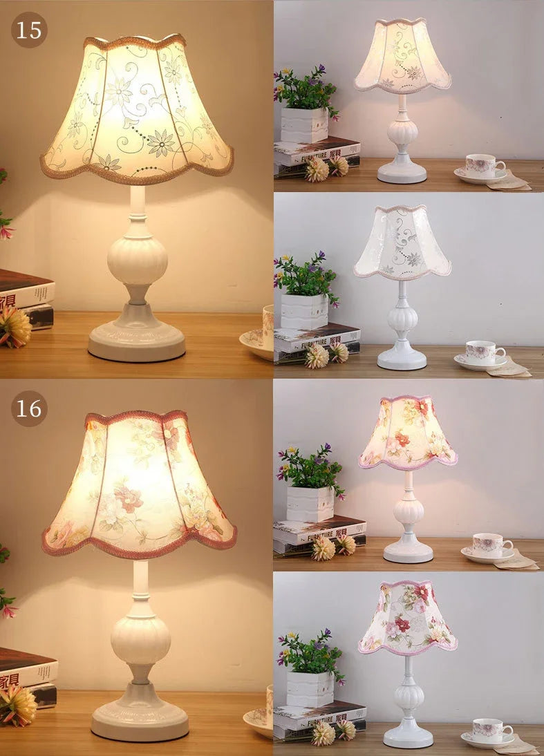 Retro Luxury Glass Iron Art Table Lamp Bedroom Decoration Bedhead Night Lamp Simple Classic Living Room Study Bedroom Desk Light