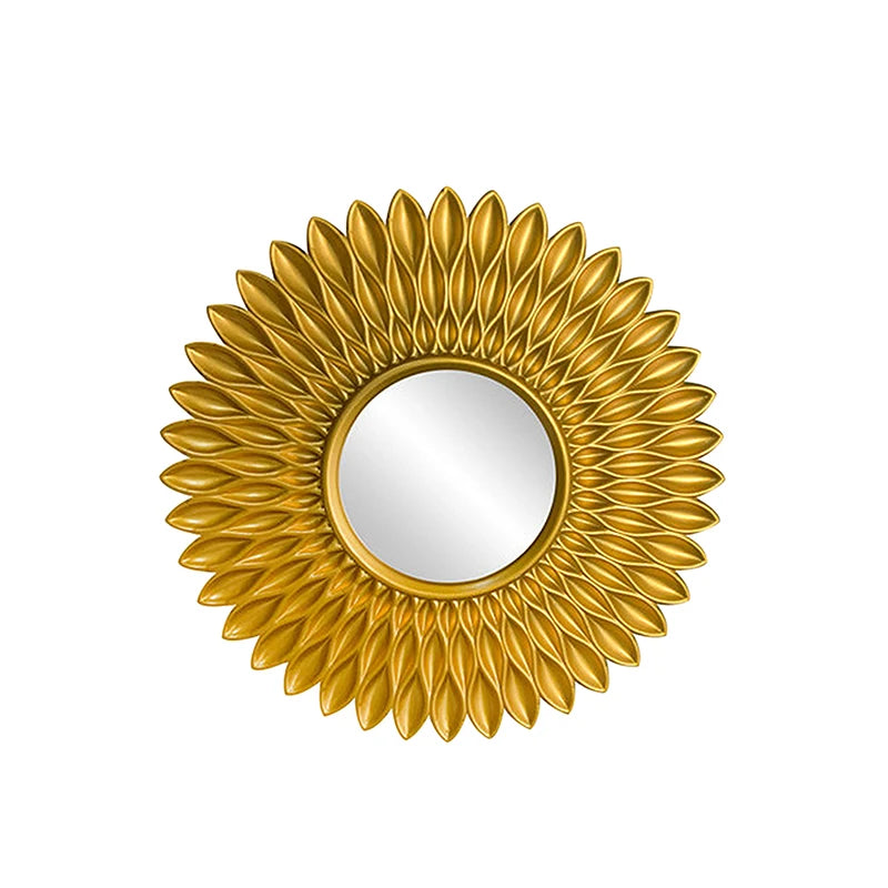 Decorative Mirror Gold Silver Hanging Mirror Luxury Modern Sun Shape Mirror Wall Decor New Home Decorations espejo зеркало 거울