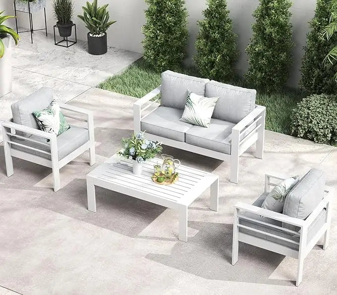 Outdoor Aluminum Patio Furniture Set – Comfortable & Stylish